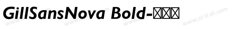 GillSansNova Bold字体转换
